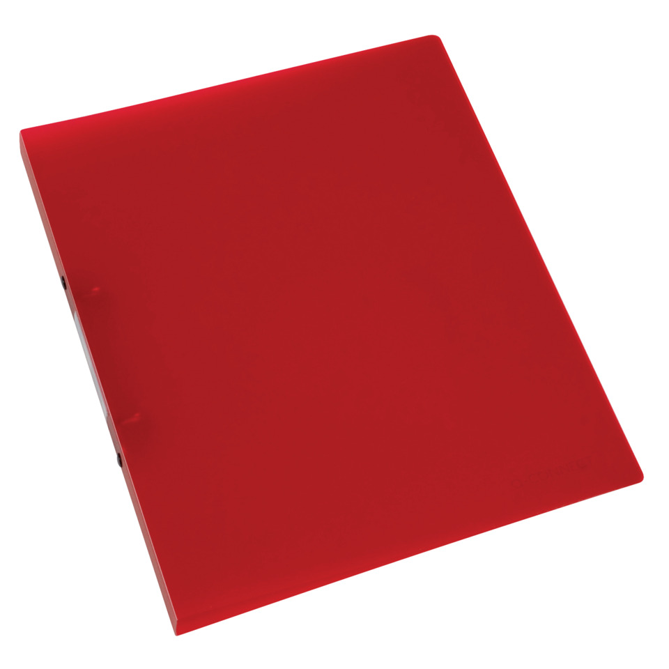 rotes Notebook, Notizbuch, Klemmheft, Kunststoffcover, Kleines Format