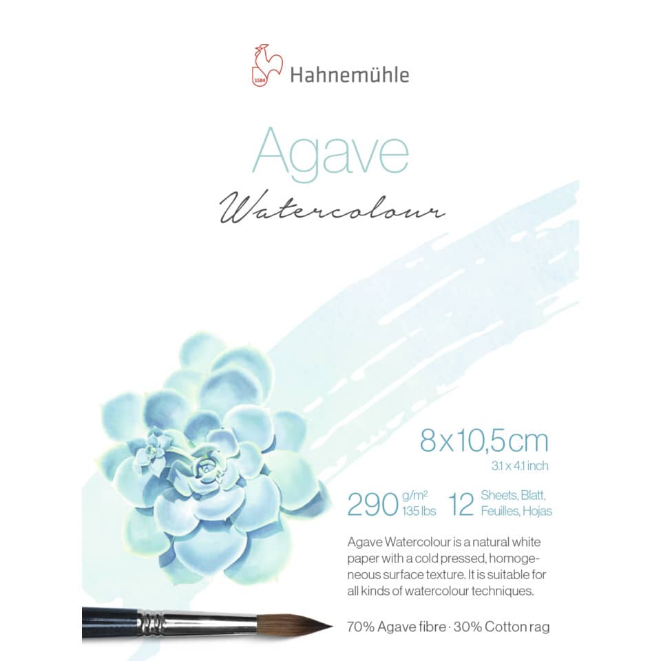 Agave, Wasserfarbe, Aquarell, Papier, Pinsel