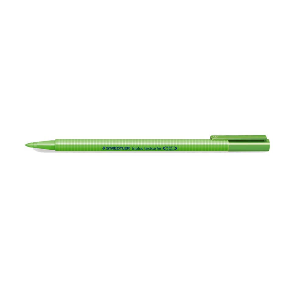 Textmarker, Grüner Stift, Marker, Chisel? Tipp, Staedtler triplus textsurfer