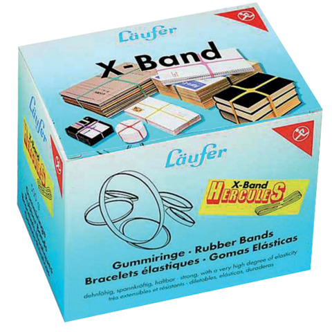 Gummibänder X-Band, 250x25mm, Ø160mm, bunt LÄUFER 59078