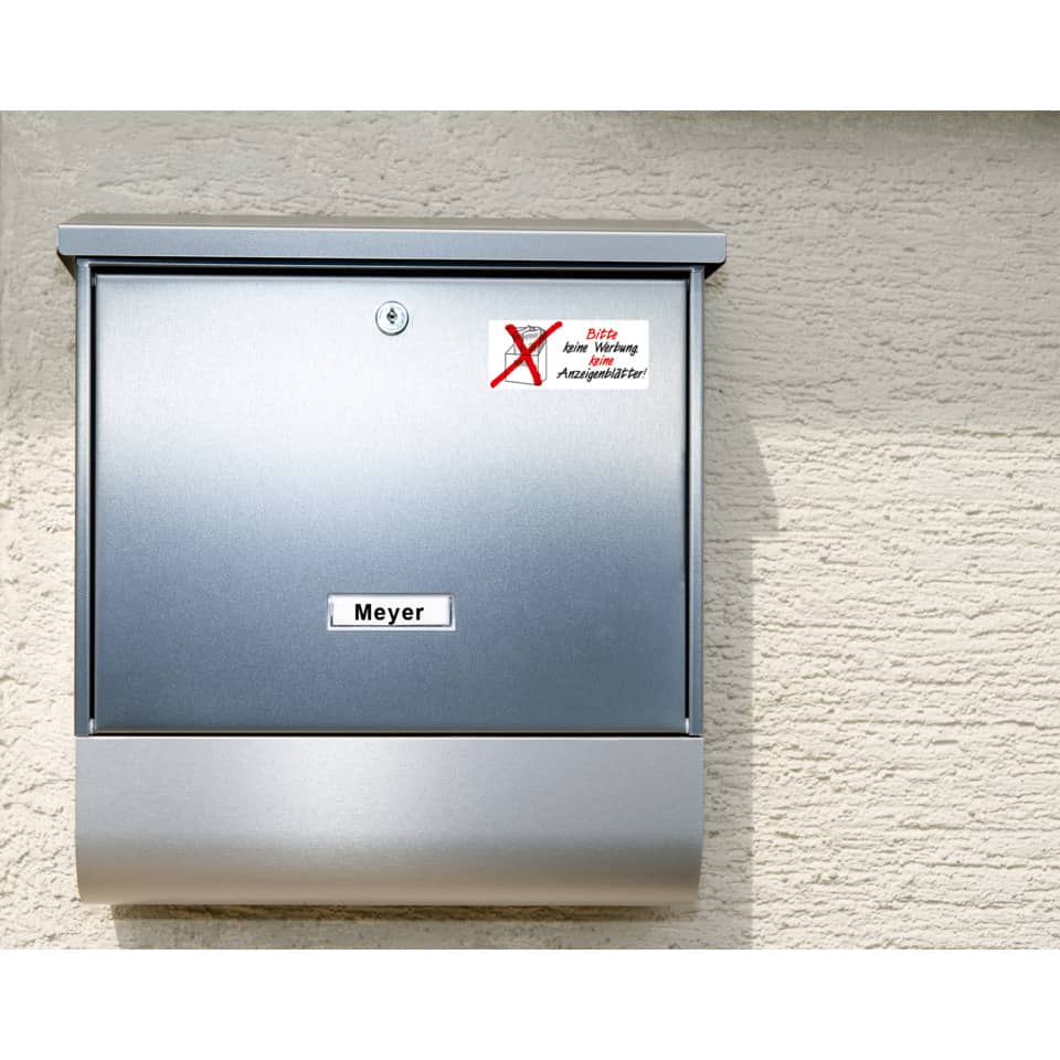 Briefkasten, Postkasten, Außeninstallation, Metall, Grau