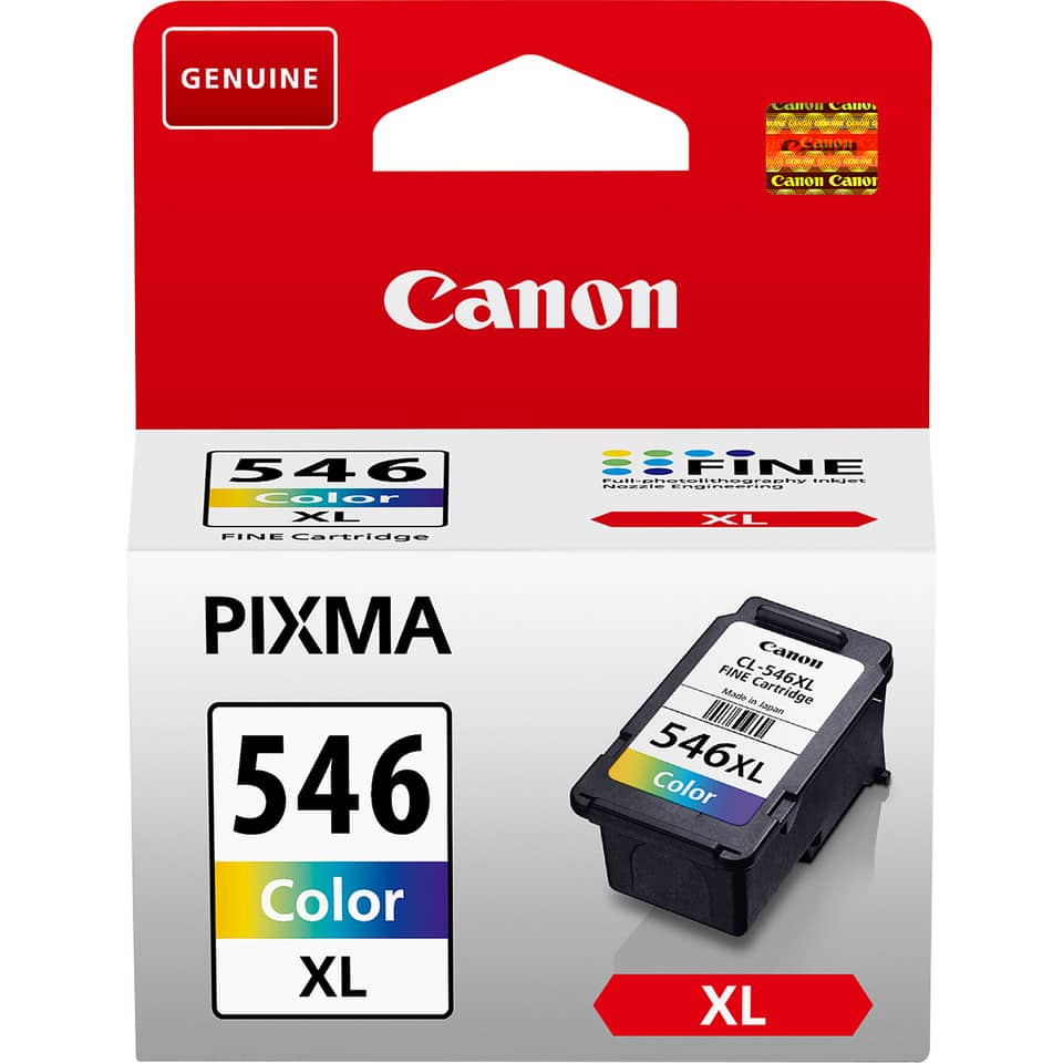 printer cartridge, Canon ink, 546XL cartridge, color ink, XL cartridge