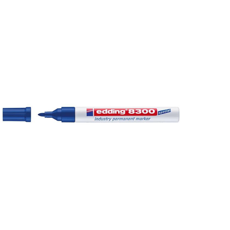 marker, Permanentmarker, blau, Edding 8300, Stift