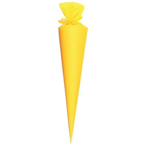 Bastelschultüte, 70cm, Filzverschluss, gelb GOLDBUCH 97824