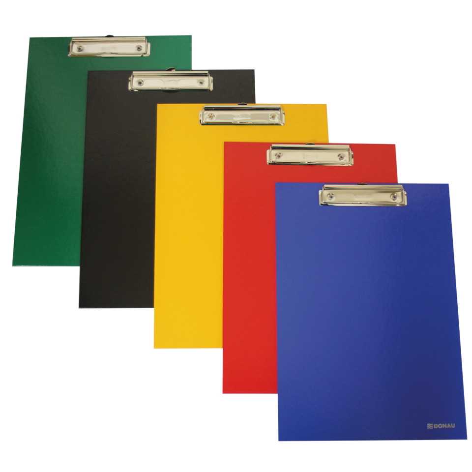 clipboards, bunt, mehrfarbig, stahlschiene?, A4-größe?