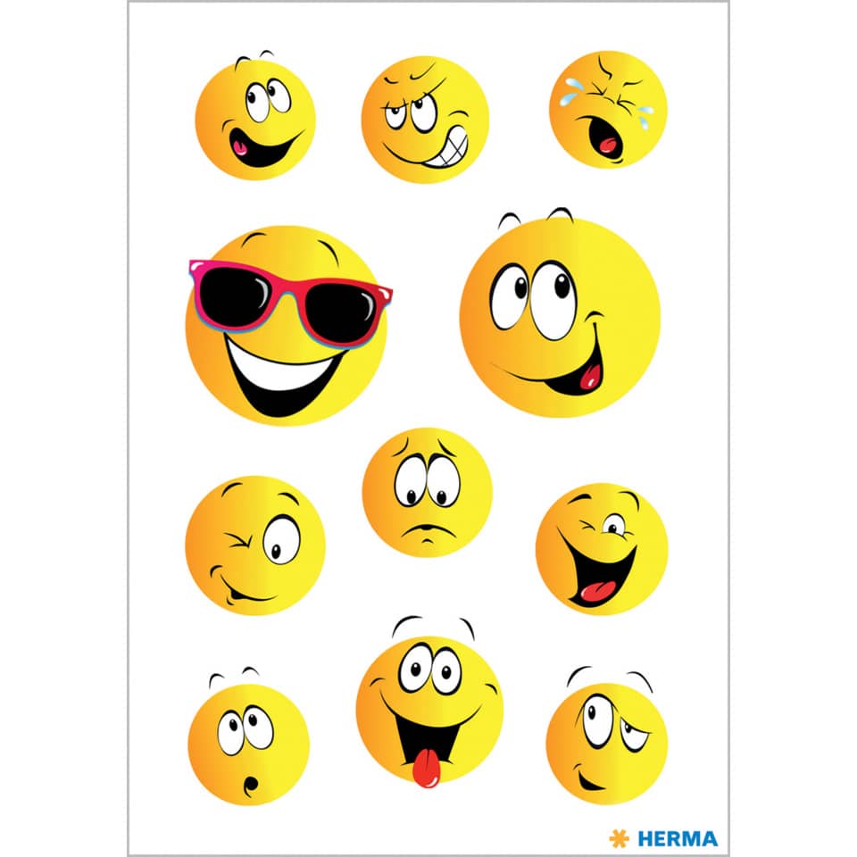 Emotionen, Smileys, Emoticons, gelbe Gesichter, lustige Gesichter