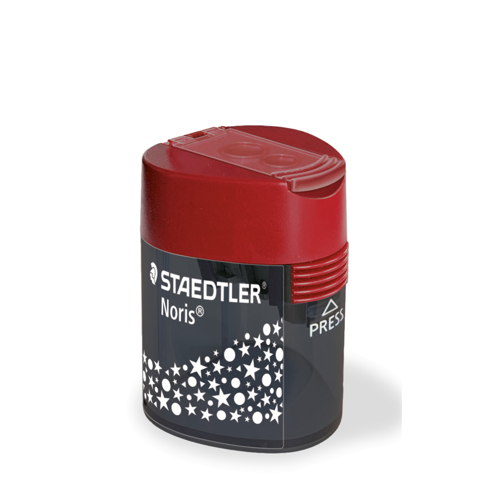 Tintenpatrone, Bleistiftspitzer, Staedtler Noris, Rot, Kunststoffbehälter