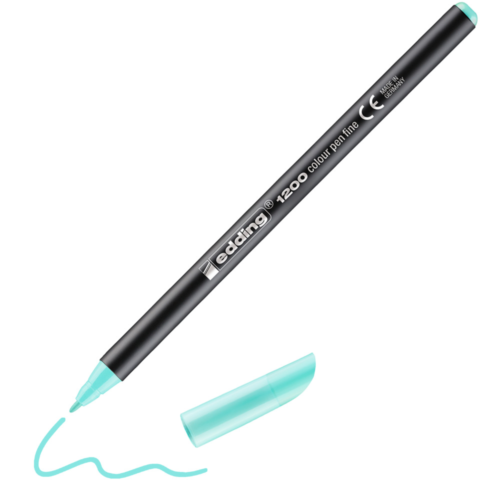farbbleistift, marker, türkis, feinspitze, fineliner, Marker, Filzstift, Wasserlöslich, 1200, Türkis