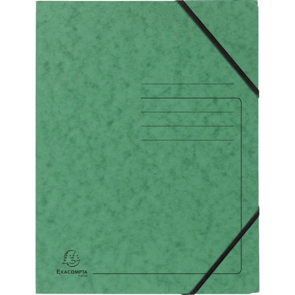 notebook, grün, Gummi elastisch, linierte Seiten, A5
