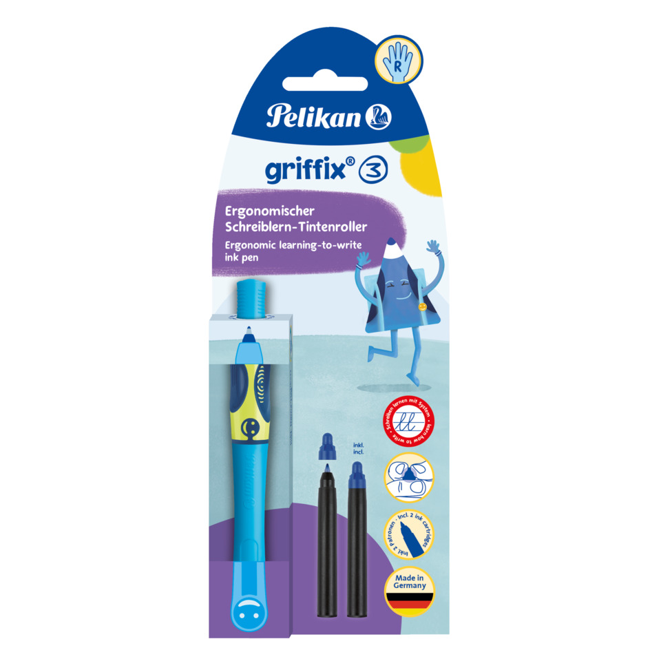 ergonomischer-tintenroller, bleistift-tintenroller, griffix-3, tintenroller, schreibwerkzeug