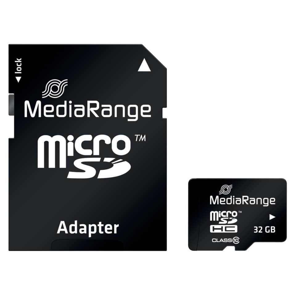 microSD, Adapter, 32 GB, Class 10, HD