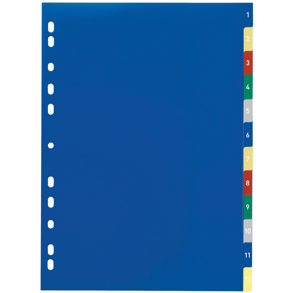 ordner, Kunststoff, blau, Seitenfächer, Beschriftung