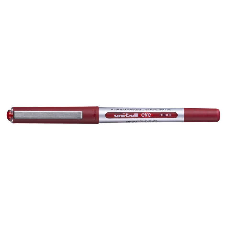 Kuli-pen, Fineliner, Rot, Grau-Silber, Labelleiste