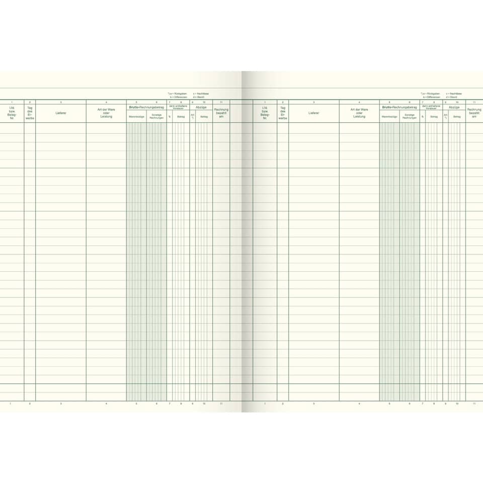 Rechnungsformular, Papierformular, Tabellenlayout, Drucklayout, Datenblatt