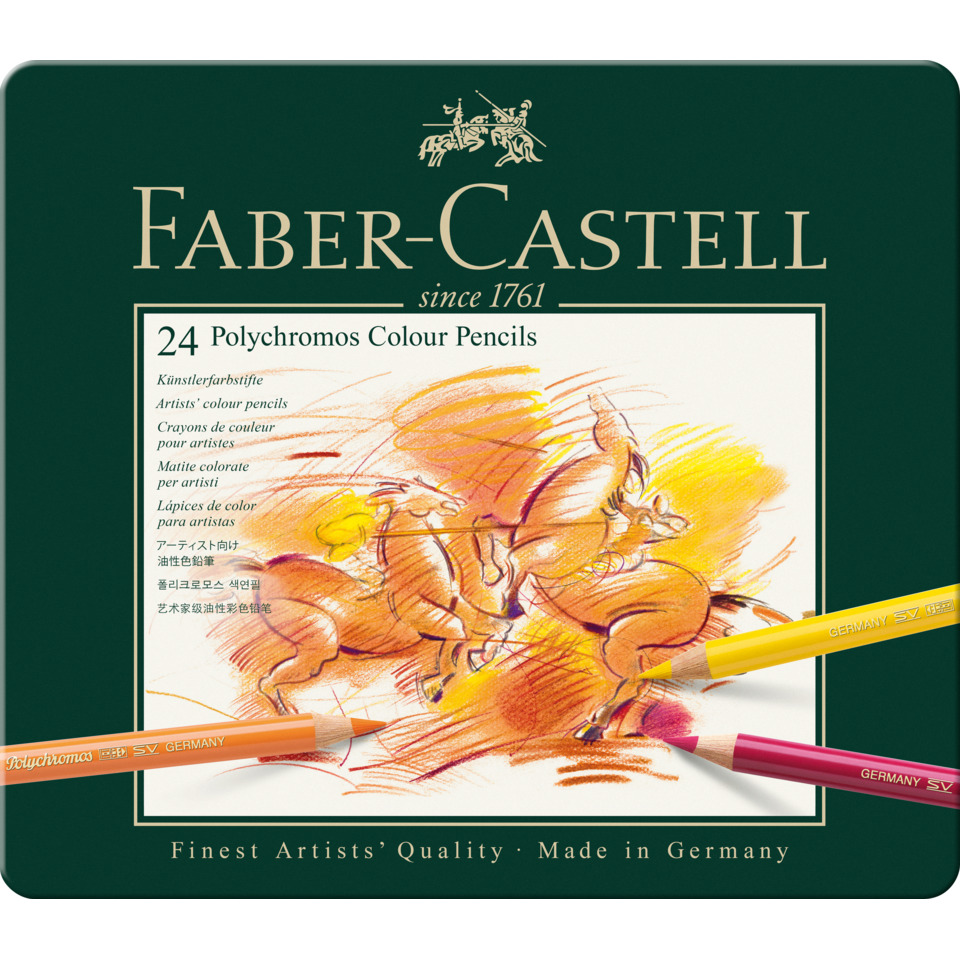 colored-pencils, 24-colors, artist-tools, wooden-pencils, made-in-germany