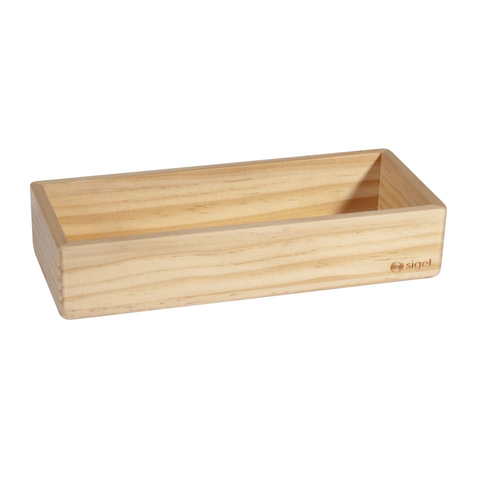 Holzschale, Aufbewahrungsbehälter, Holztray, Holzbox, Naturholz