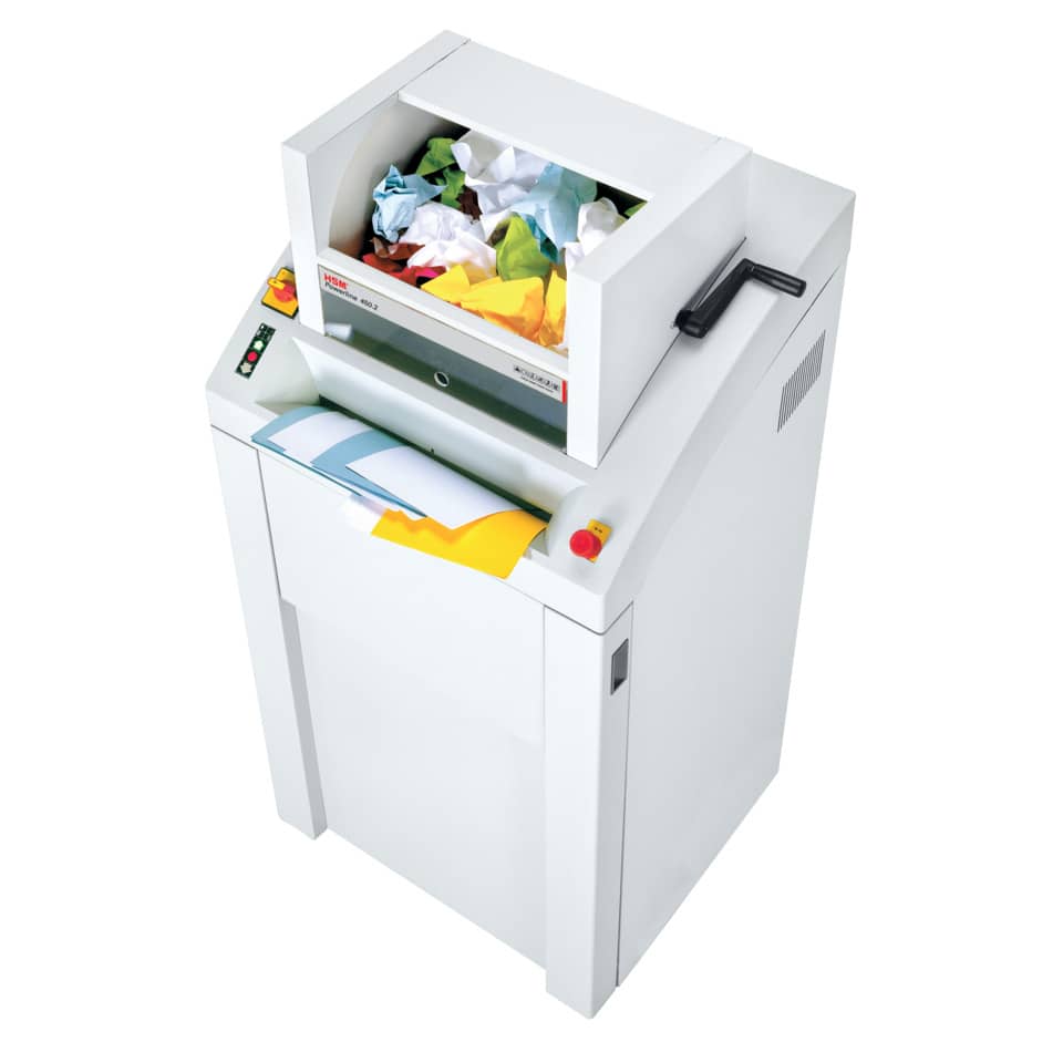 Papierabfallschredder, Schredder, Papiermüll, Kompaktgerät, Schredder mit Auffangbehälter