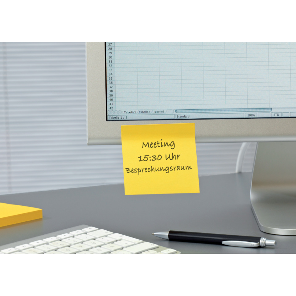 Post-it, Notiz, Schreibtisch, Bildschirm, Pult