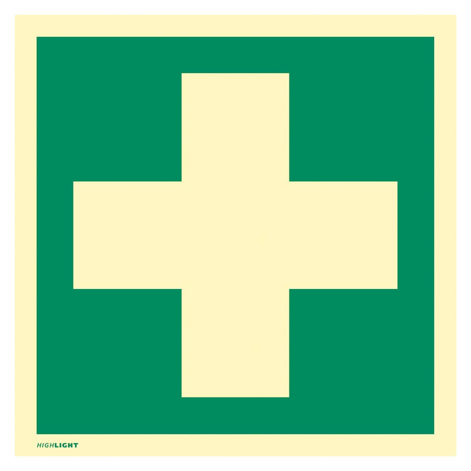 medizinisch, Kreuz, grün, beige, Symbol