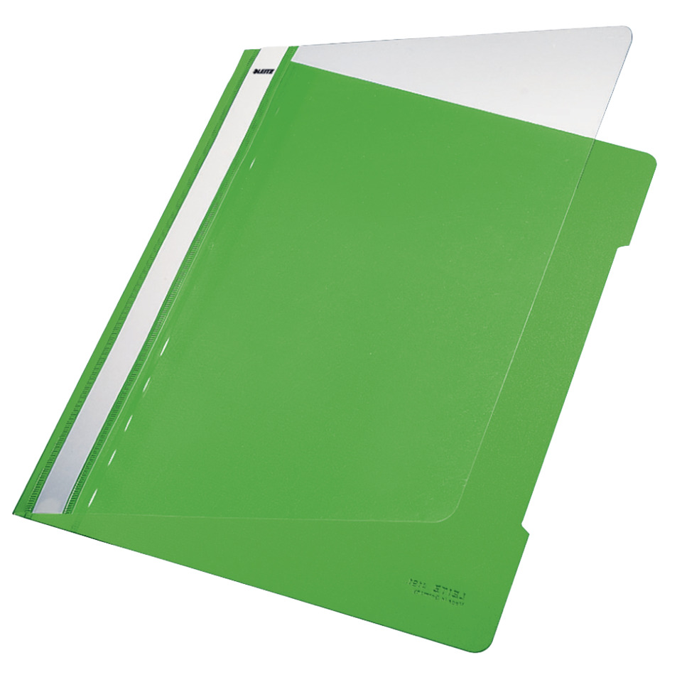 Ordner, Präsentationsordner, grüner Ordner, Plastikordner, Linealrand