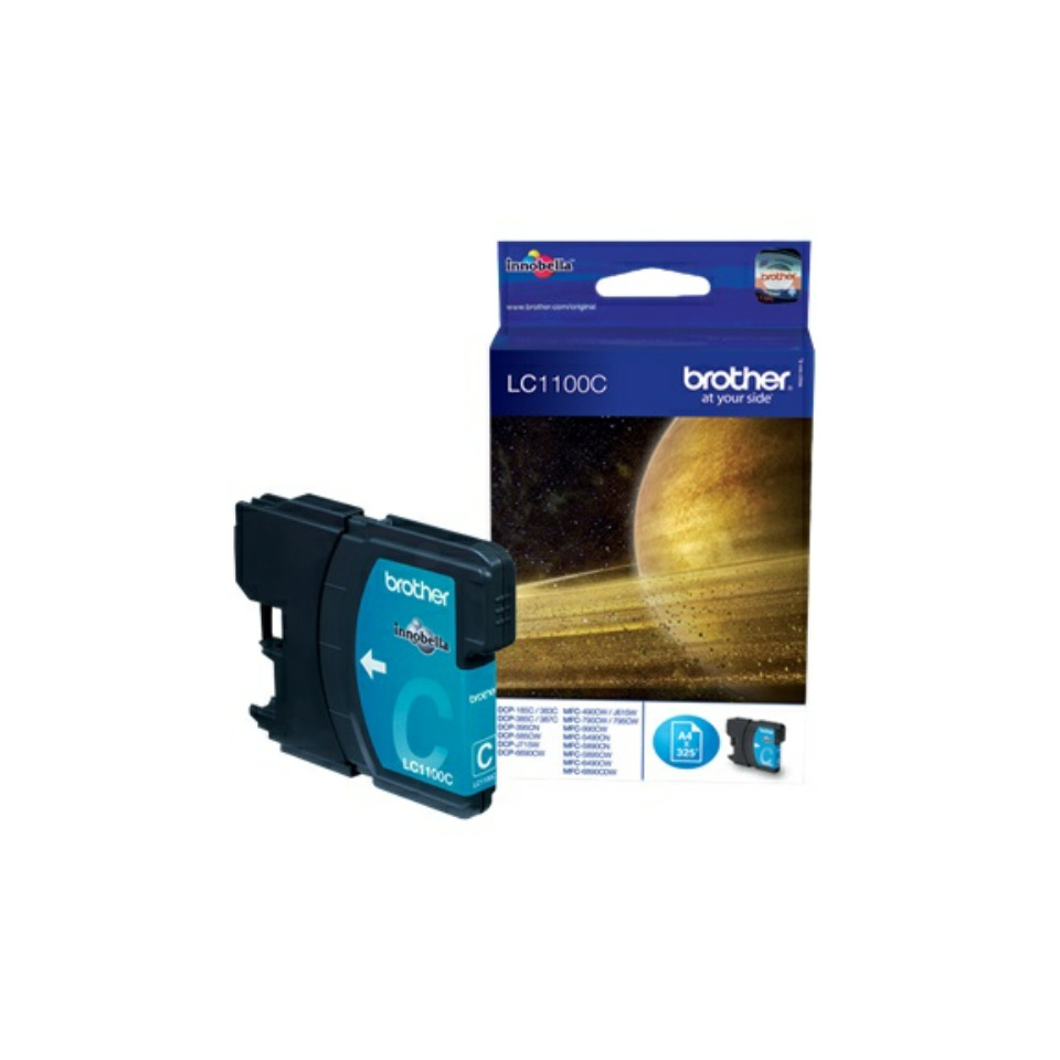 Inkjetpatrone LC-1100C, 325 Seiten, cyan BROTHER LC1100C