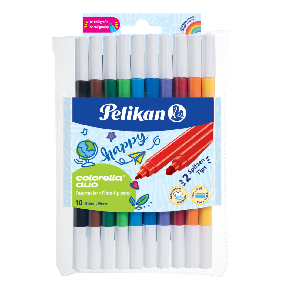 Marker, Farbstifte, Filzstifte, Colorella Duo, 10 Stück