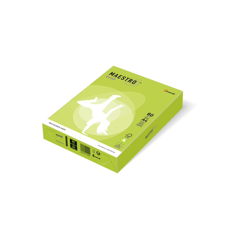 Tonerpapier, DIN A4, 80 g/m², Grün, Maestro Color
