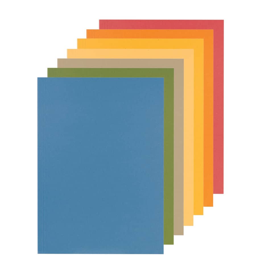 notizbuch, A5, multicolor, papier, einband