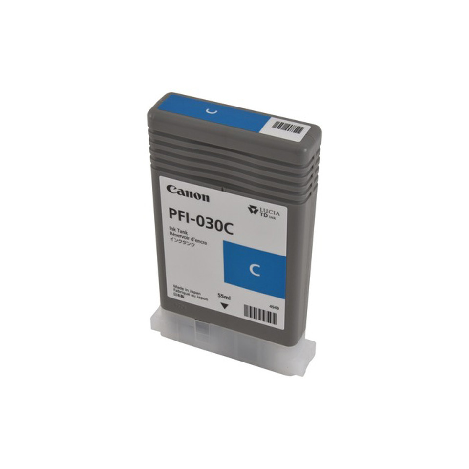Tintenpatrone, Canon, PFI-030C, graue Patrone, Drucker-Tinte