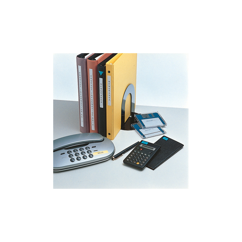 Büromaterial, Ordnerordner, Telefon, Taschenrechner, Speicherkarten