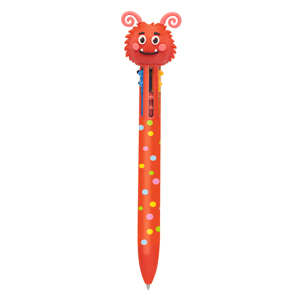 Kinderstift, Bunt, Gummi-Topper, Stift mit Radiergummi, Spitzkappe