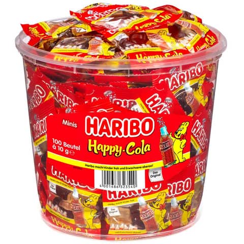 Fruchtgummi Happy-Cola, 100x10g HARIBO 99989