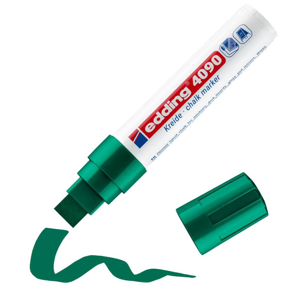 Chalk Marker, Grüner Marker, Edding 4090, Kreidemarker, Tafelmarker