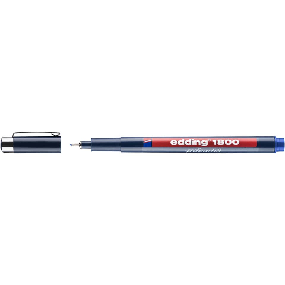 Marker, Stift, Permanentmarker, Feiner Tipp, Blauroter Körper