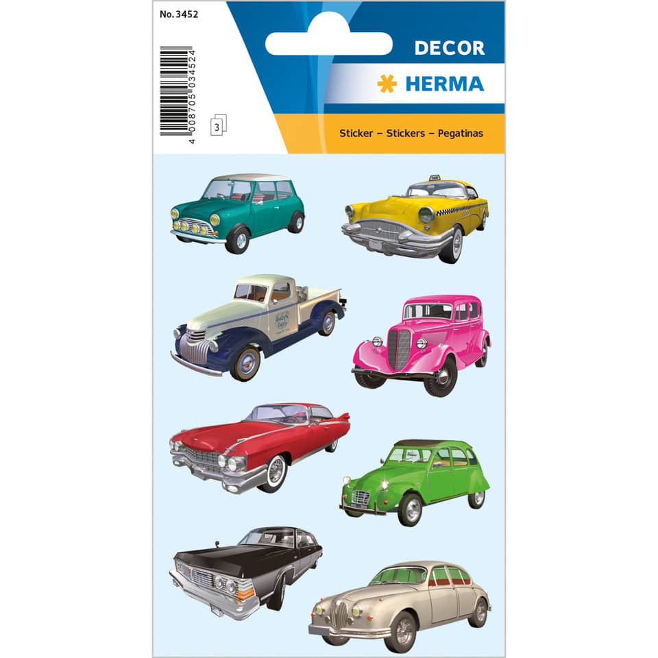 autoaufkleber, autosticker, oldtimer, klassische autos, aufkleber