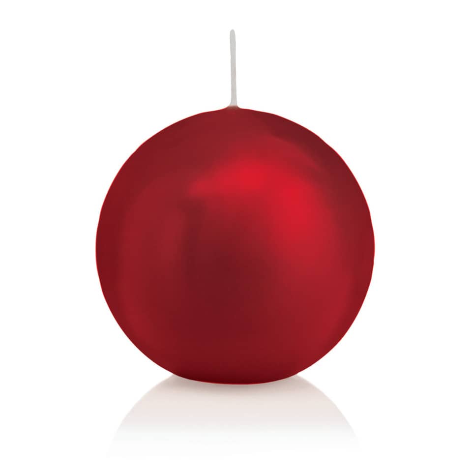 Kugelkerze, 70mm, rot  206016.001