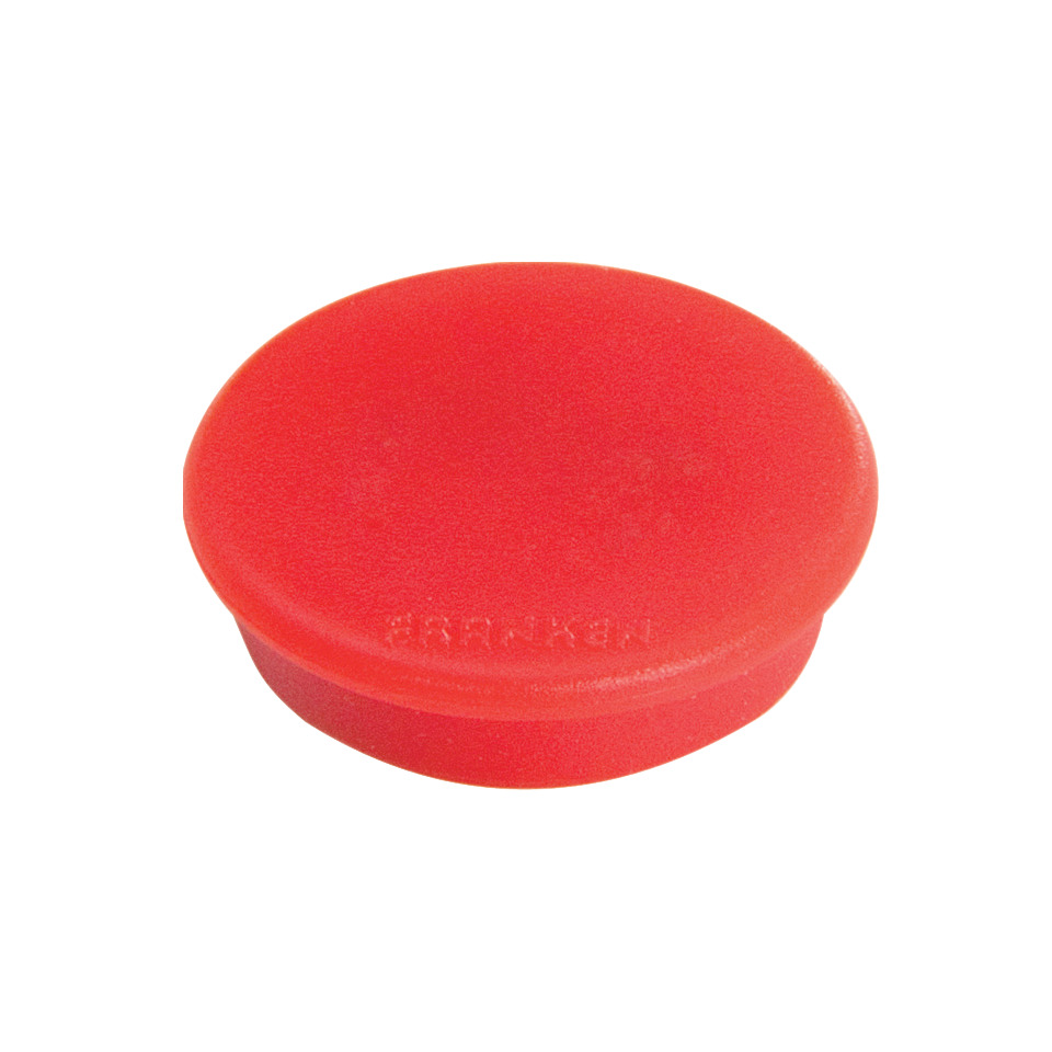Magnet rund, 38 mm, 1500 g, 10 Stück, rot FRANKEN HM3801