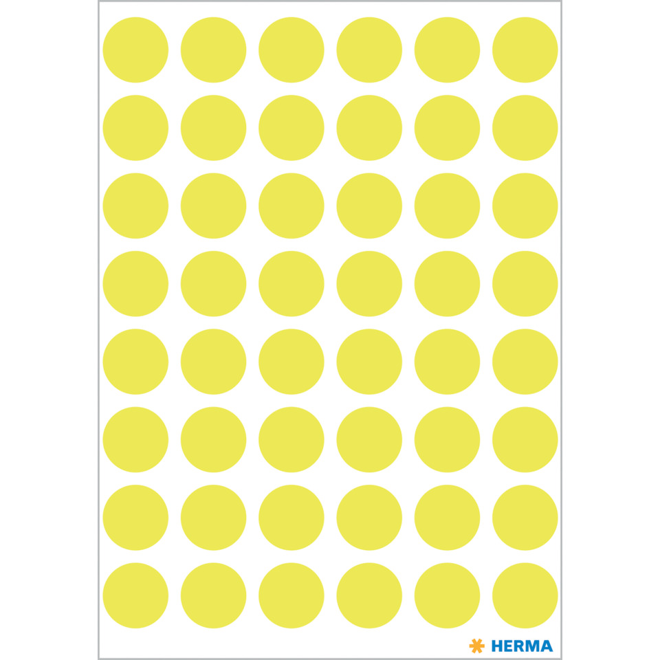 gelbe Punkte, Pünktchen, Musters, Punkte, Blatt, gelbe punkte, muster, kunstpapier, farbig, herma logo, dot grid