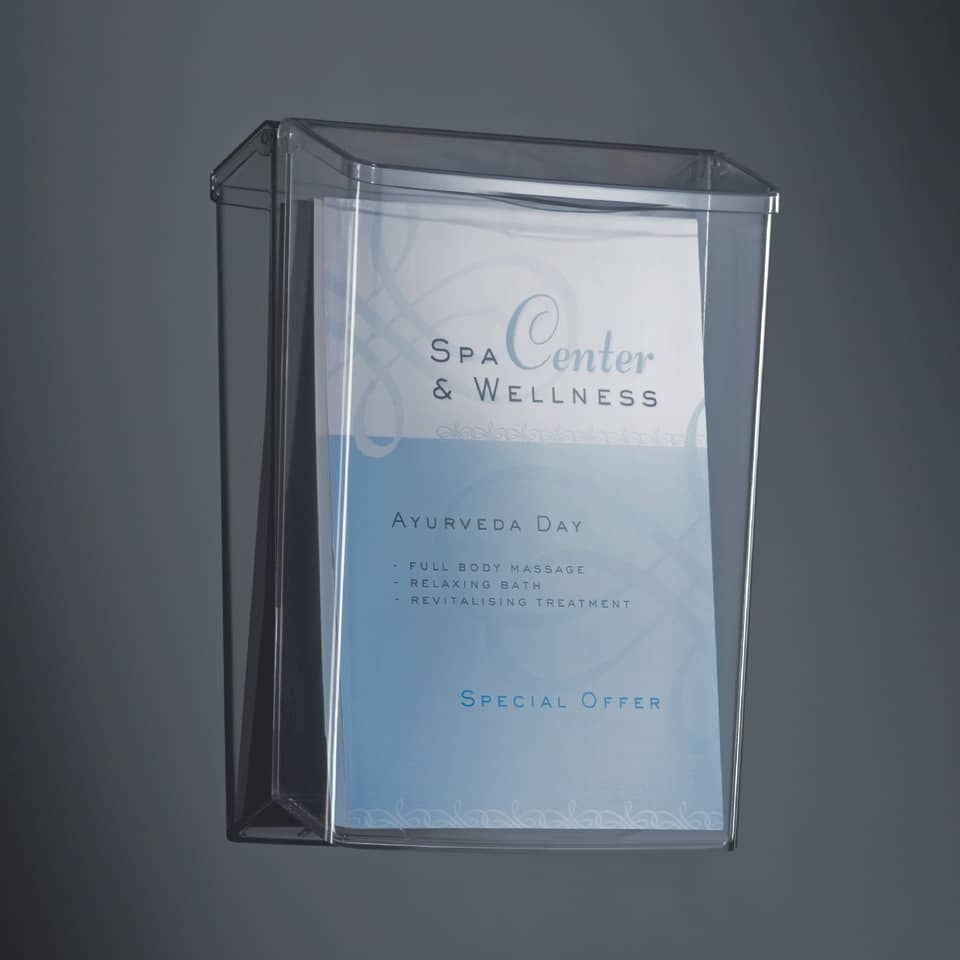 spa center, wellness, werbebroschüre, auslage, anzeige