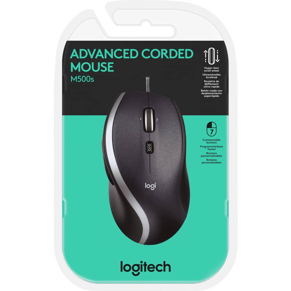 Maus, kabellos, optisch, M500s, Logitech