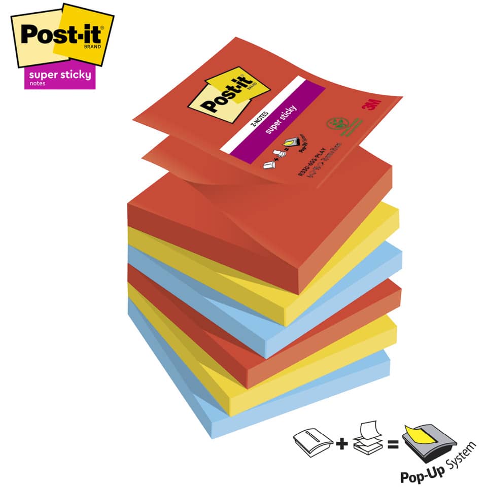 Post-it Notizen, Haftnotizen, Bunte Blöcke, Notizpapier, Post-it System