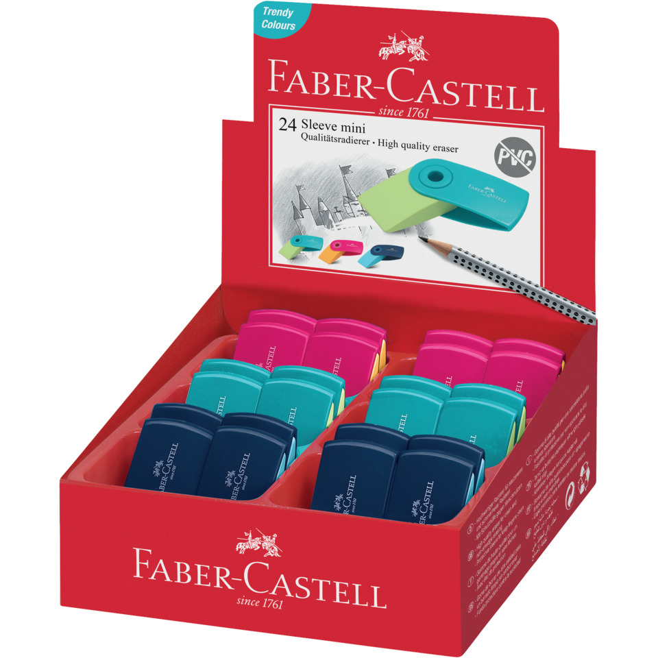 Klarlacker, Radiergummi, Bunt, PVC-farben, Faber-Castell