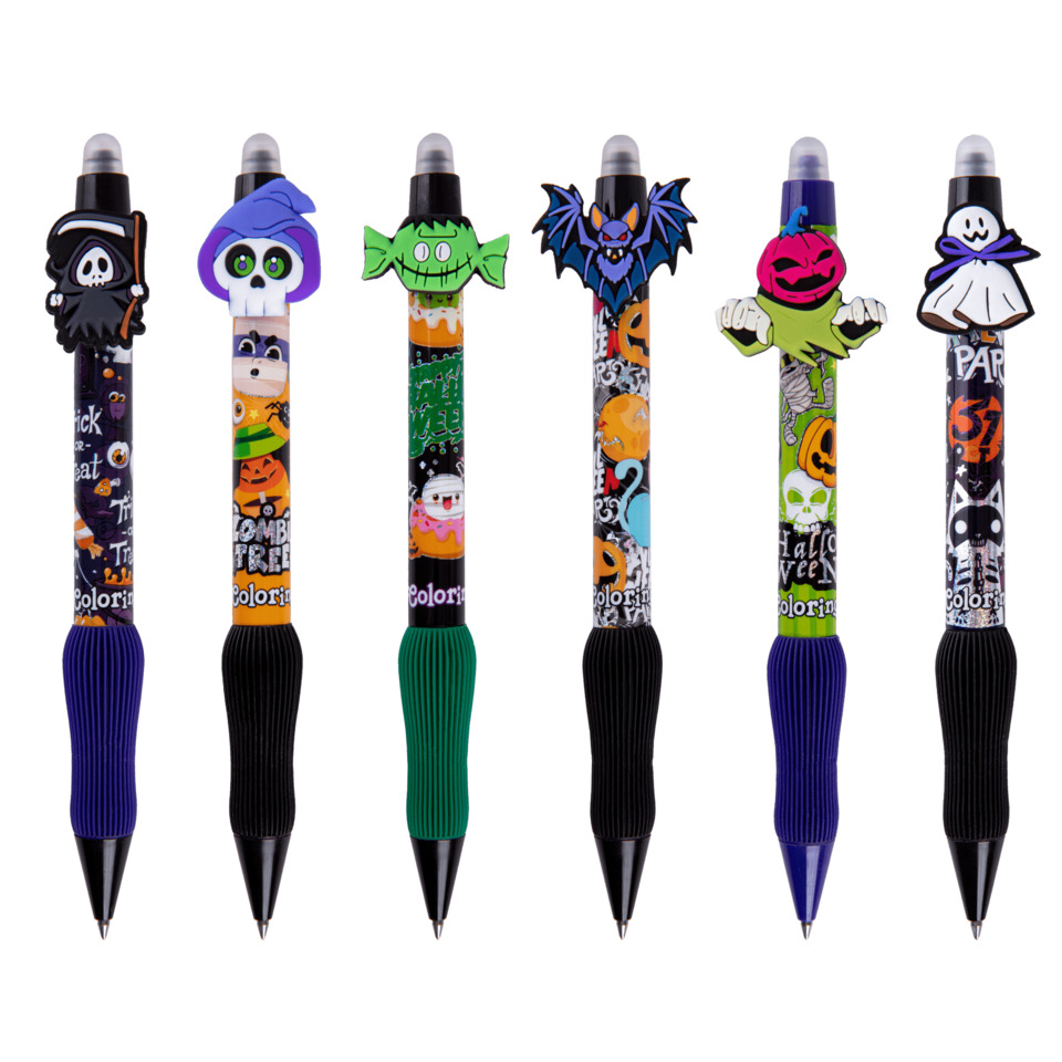 Filzstift, Kugelschreiber, Halloween, Spukmotiv, Gummigrifffläche