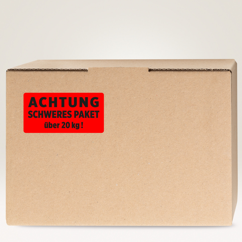 Kartonbox, Schachtel, Transportkarton, Paketsendung, Gewichtshinweis