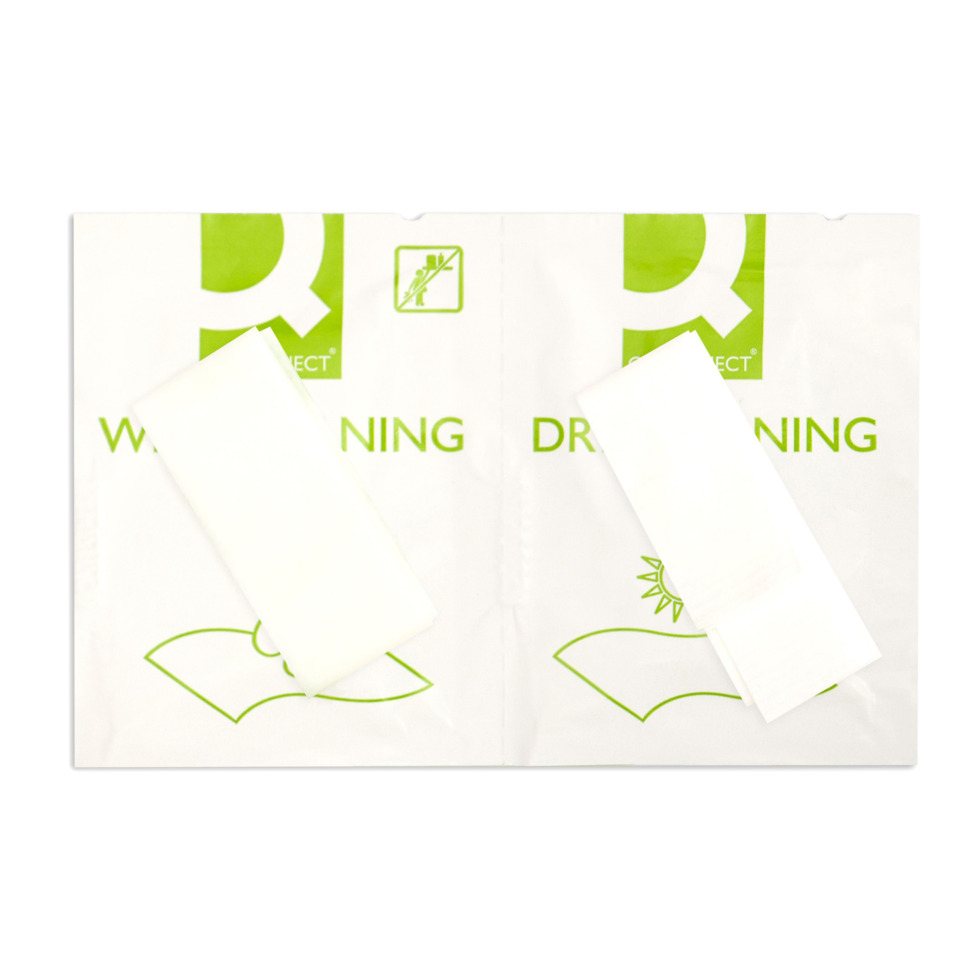 pocket tissue, Taschentuch, grünes Logo, Warnhinweis, Verpackung