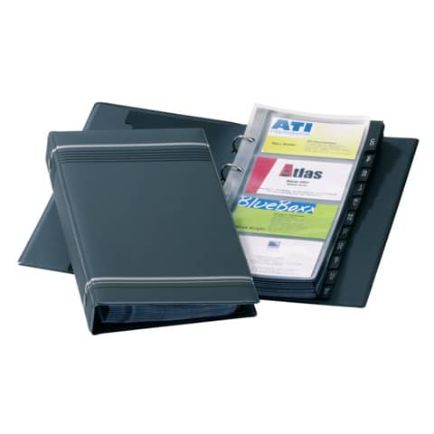 Visitenkartenringbuch Visifix® für 200 Karten, anthrazit DURABLE 2385-58