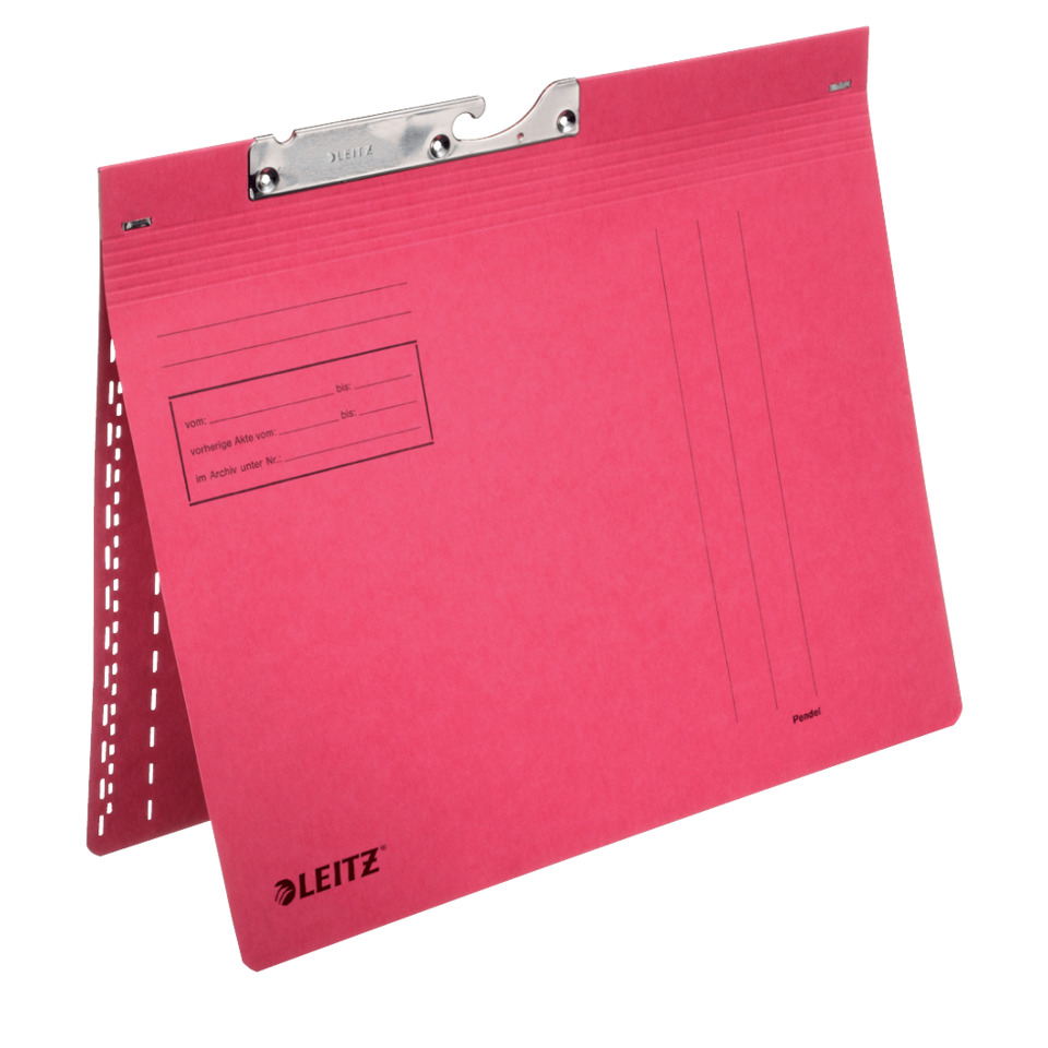 Ordner, Aktenordner, Kunststoff, Klemm-Ordner, Pink