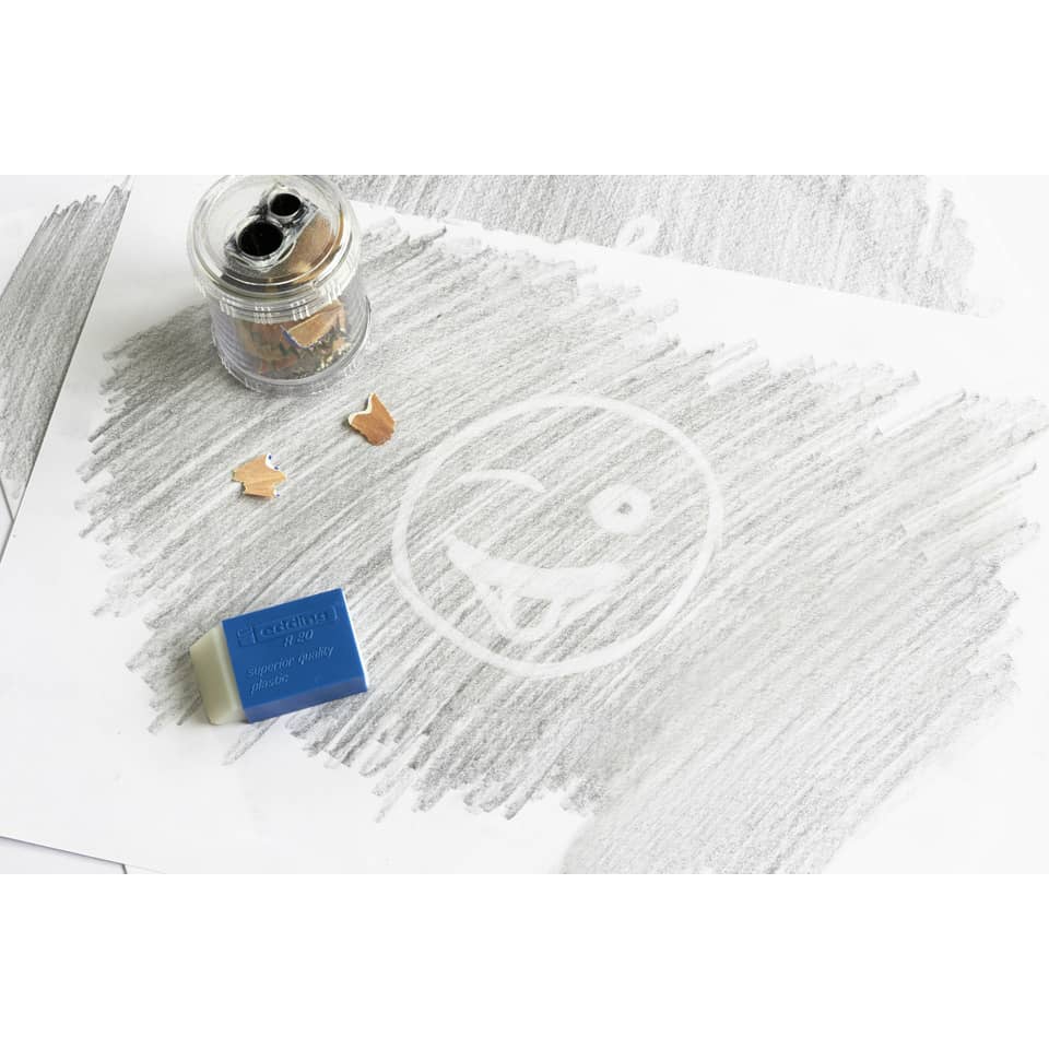 Kunstpapier, Bleistiftzeichnung, Radiergummi, Schreibleinwand, Skizzenmaterial