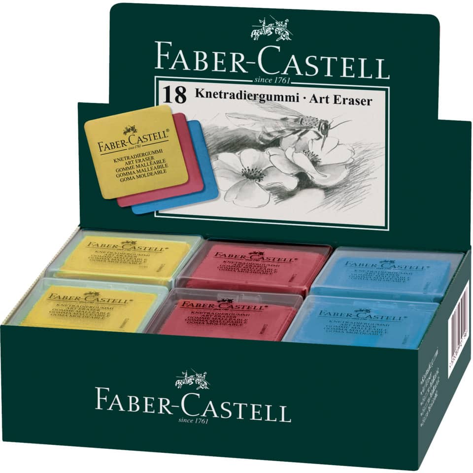 Künstlertinte, Knetradiergummi, Art Eraser, Pastellklebemittel, Radiergummi-Set