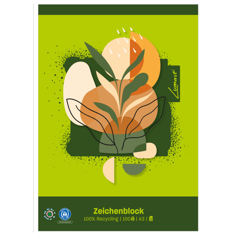 Plotter, Kunstblock, Papierblock, Zeichenblock, Recyclingpapier